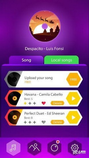音乐球霓虹灯跳舞游戏app