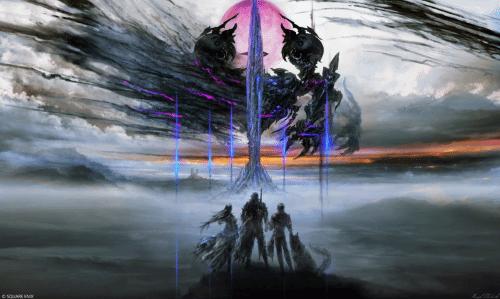 《最终幻想16》DLC宣传图：神秘黑水晶悄然降临